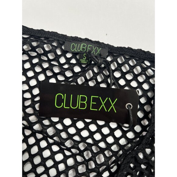 Dolls Kill Techno Fantasy Fishnet Wrap Top in Black - Picture 2 of 5